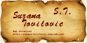Suzana Tovilović vizit kartica